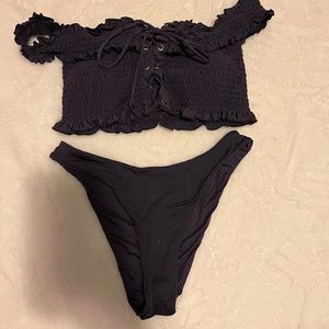 off the shoulder bikini